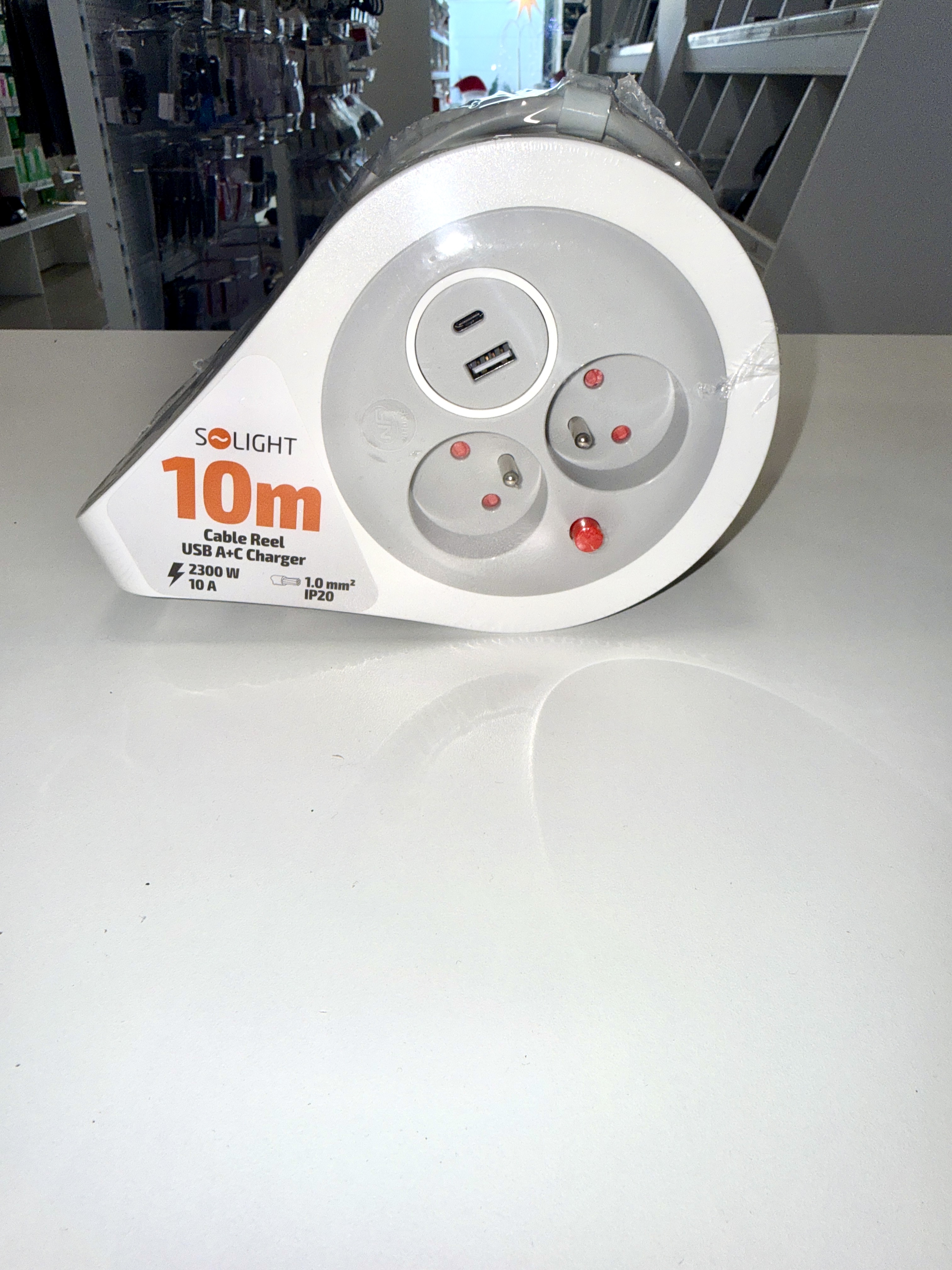 Solight mini bubnová predlžovačka 10m